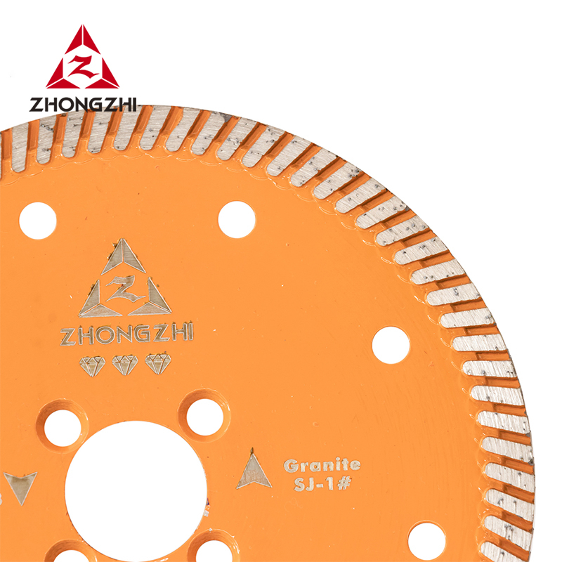 Lâmina de serra de corte a seco turbo diamante de 6 polegadas para granito