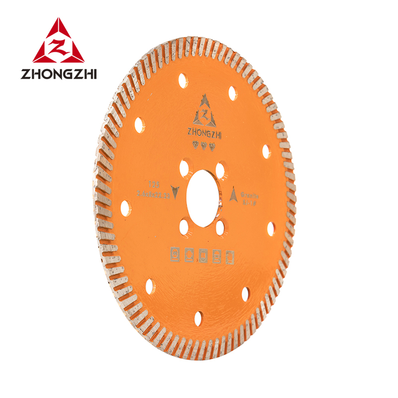 Lâmina de serra de corte a seco turbo diamante de 6 polegadas para granito