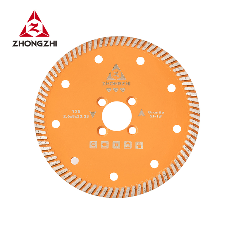 Lâmina de serra de corte a seco turbo diamante de 6 polegadas para granito