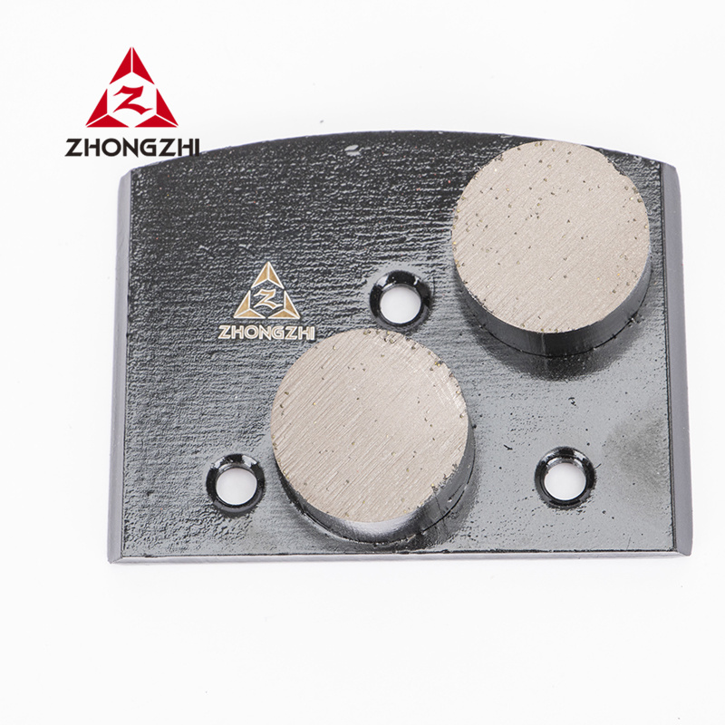 Bloco de moagem de diamante de segmentos duplos para polimento de concreto